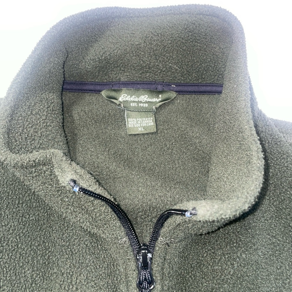 Eddie Bauer Olive Fleece vest